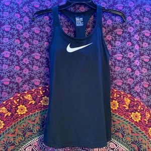 Padded black Nike tank top